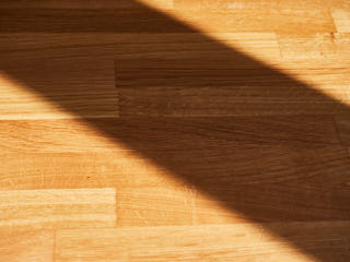 Countertop with a bar of shadow.