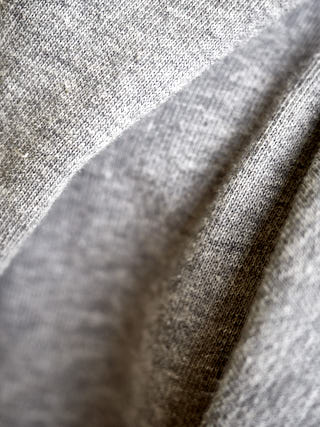 A piece of grey fabric.
